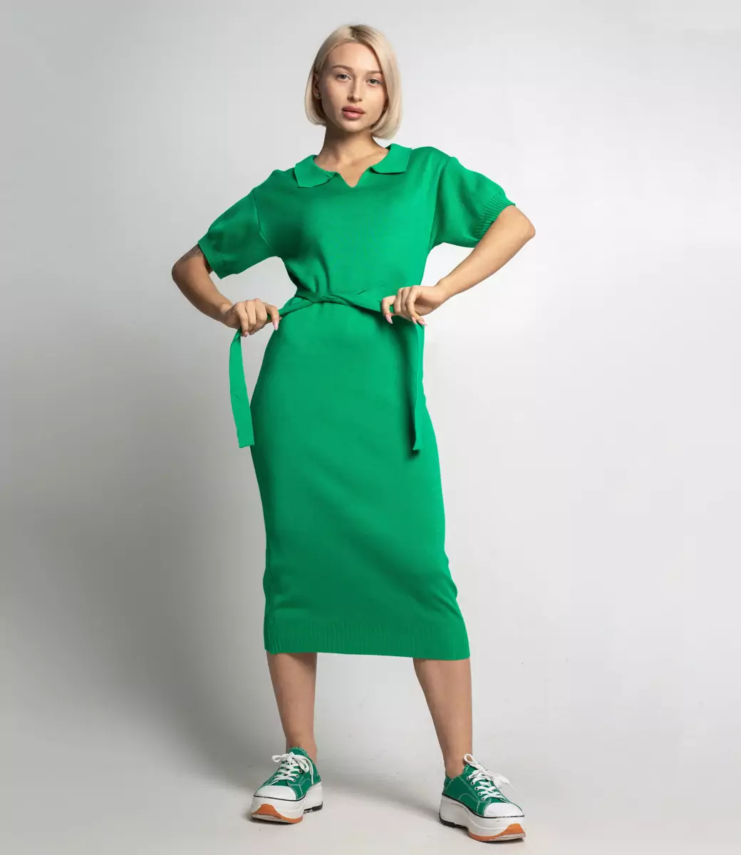 Платье #КТ82118, зеленый