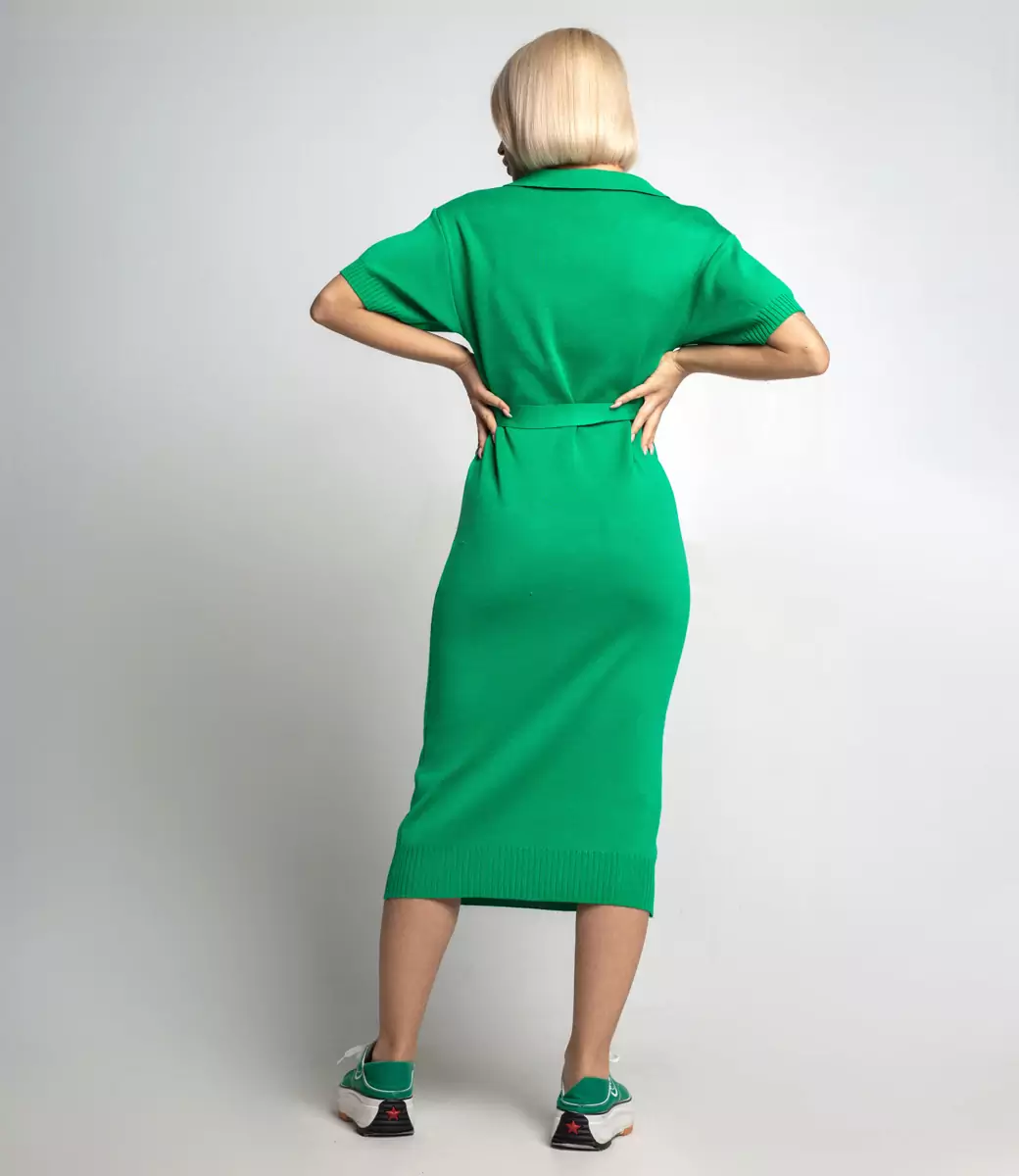 Платье #КТ82118, зелёный - фото 3