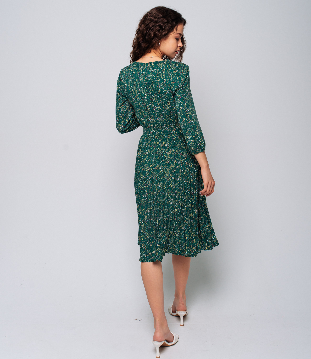 Платье #БШ1752, зелёный - фото 4