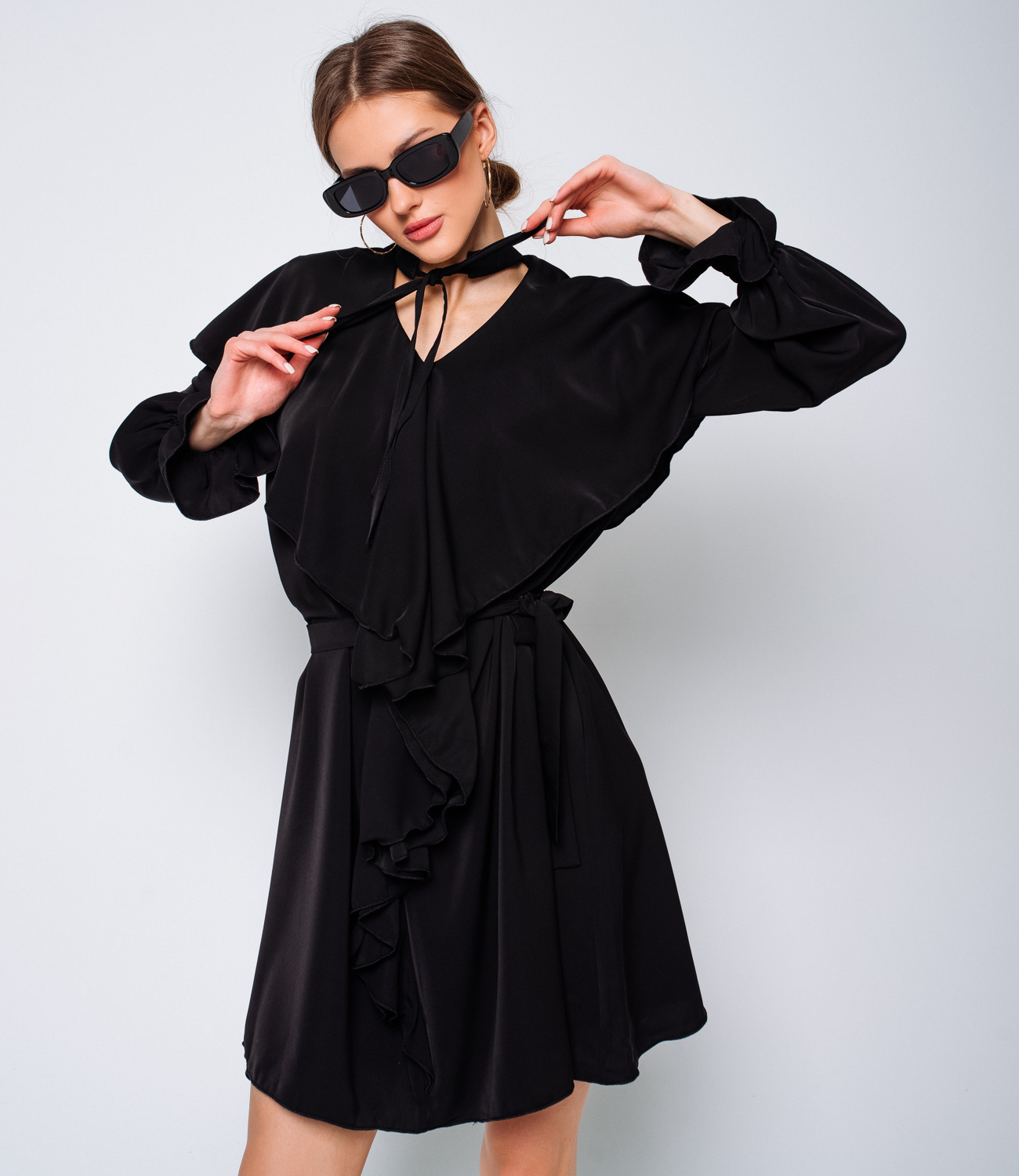 Платье #БШ1770, черный - фото 2