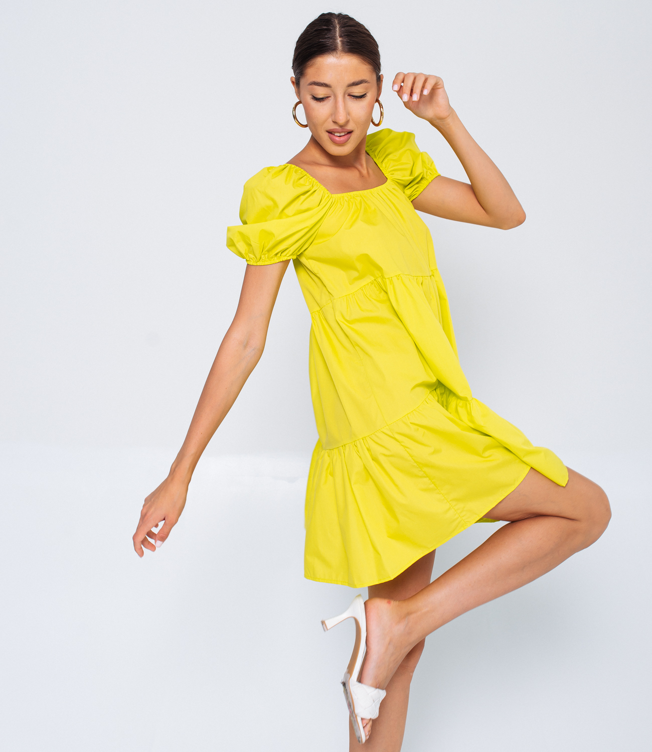 Платье #КТ11001, желтый - фото 3