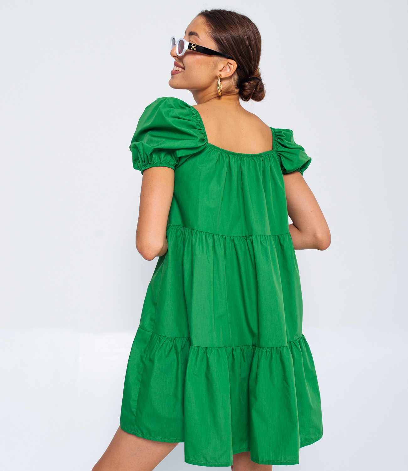 Платье #КТ11001, зеленый - фото 4