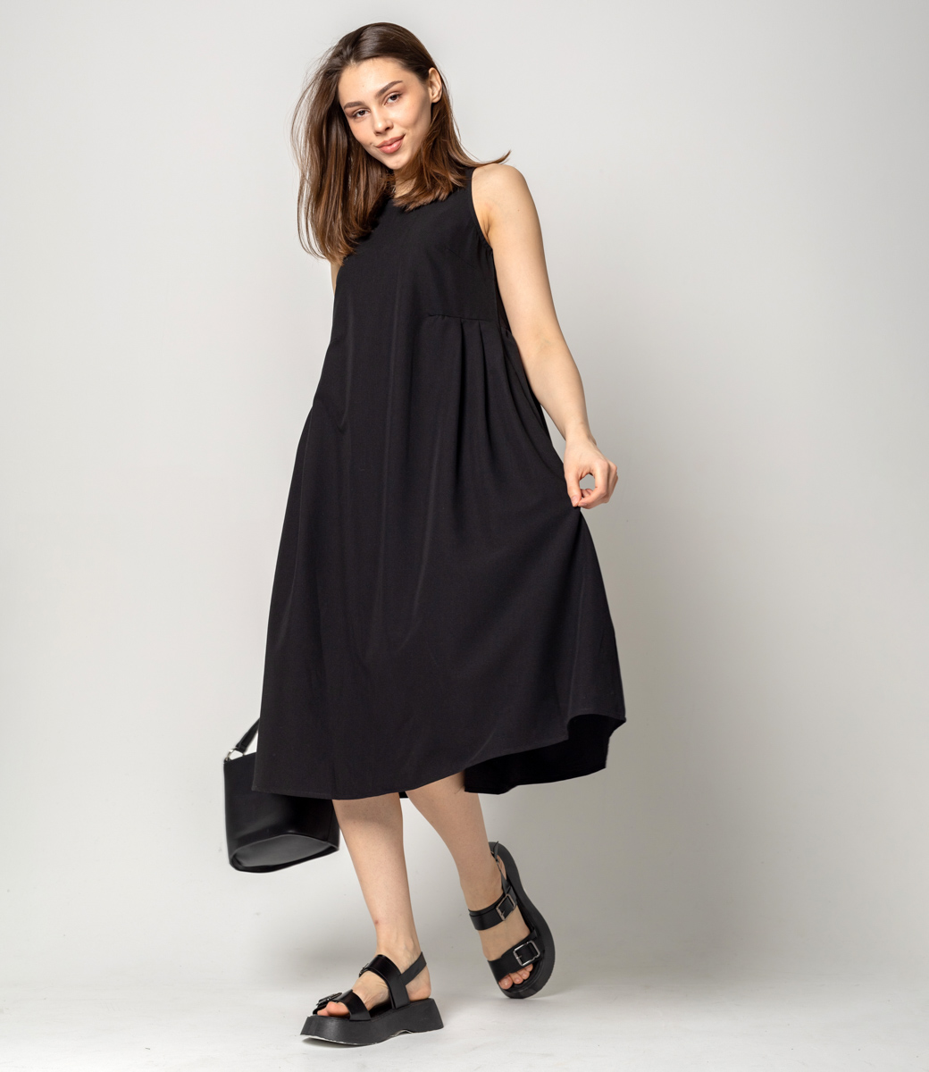 Платье #КТ21371, черный - фото 2
