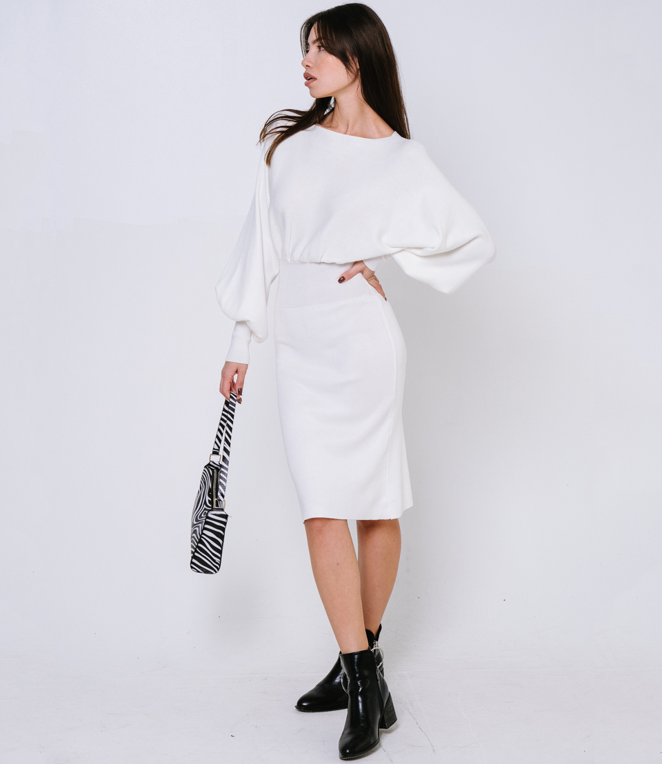 Платье #КТ21981, белый - фото 4