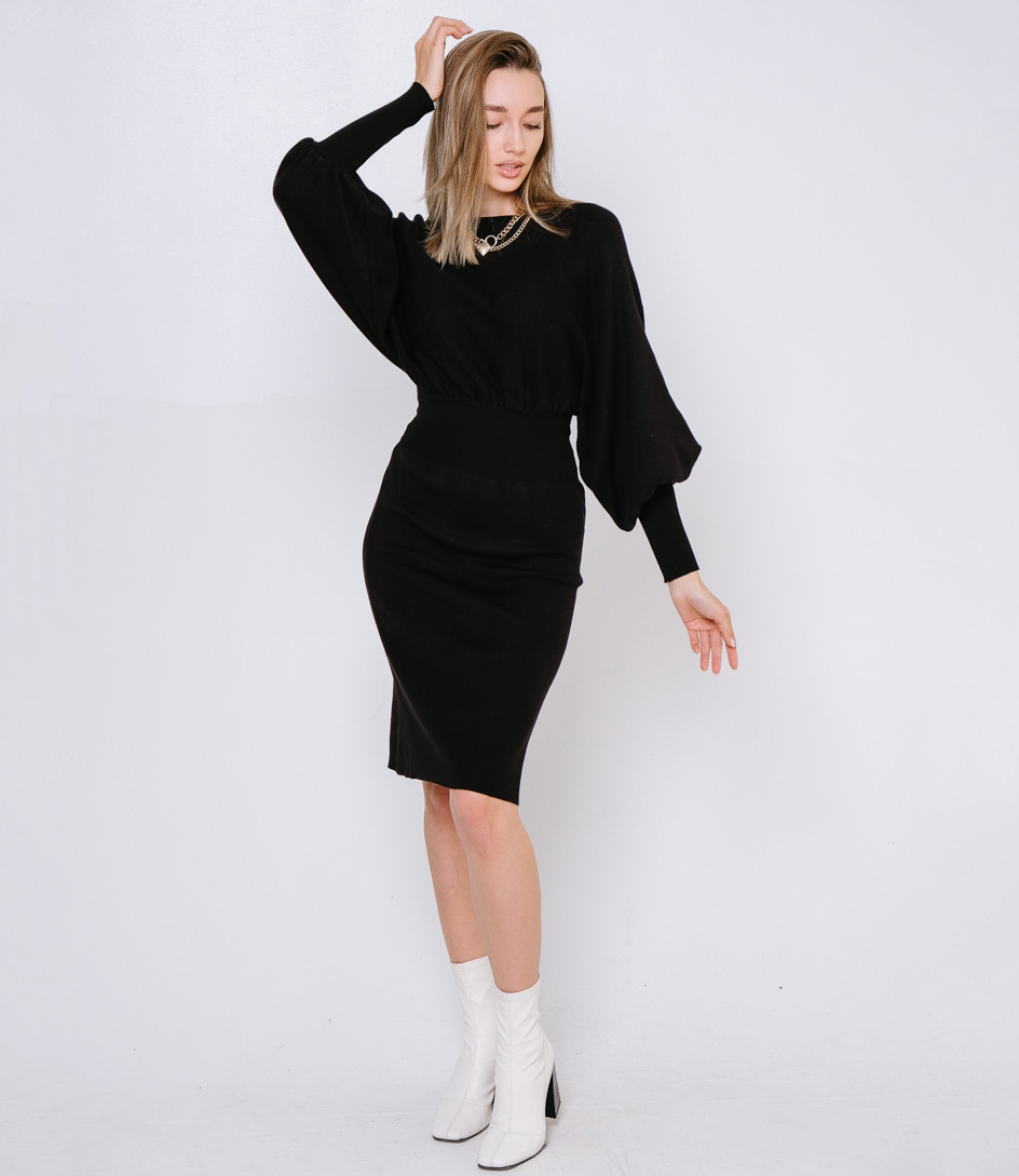 Платье #КТ2198 (1), чёрный - фото 2