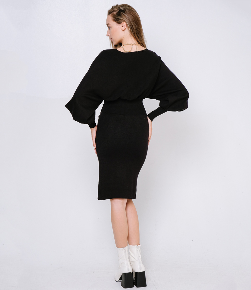 Платье #КТ2198 (1), чёрный - фото 3