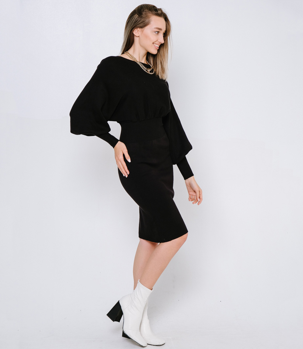Платье #КТ2198 (1), чёрный - фото 4
