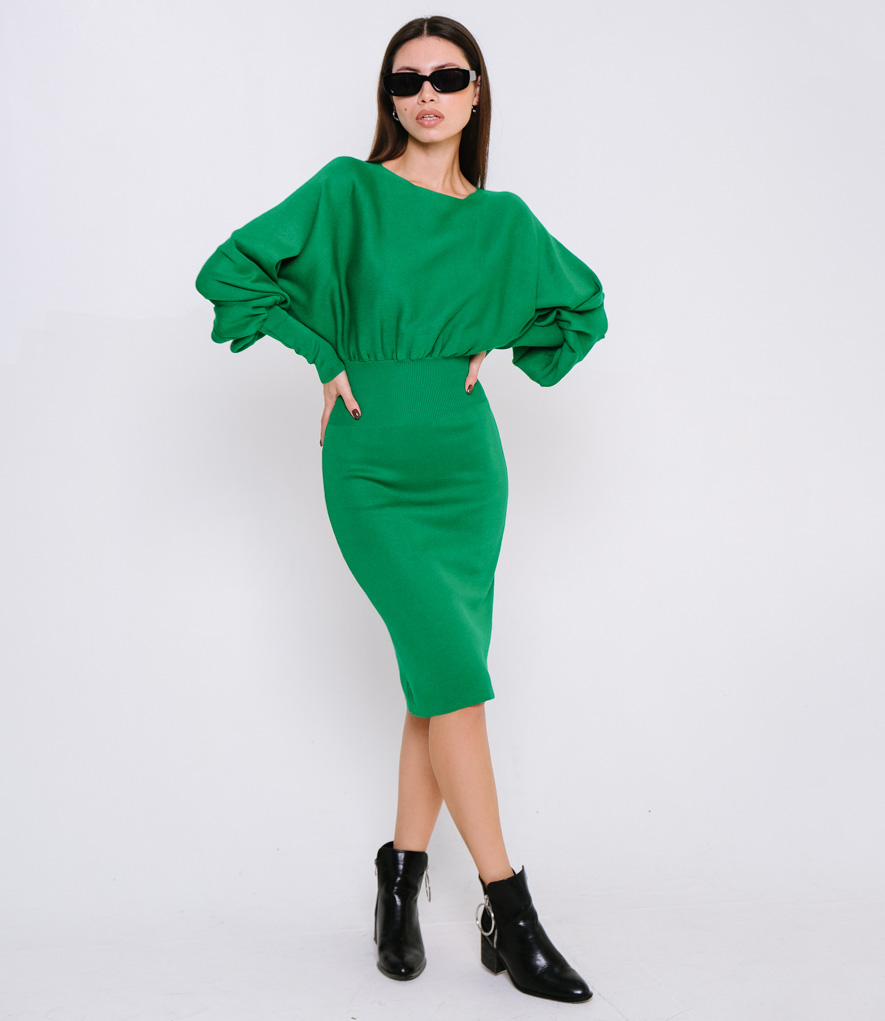 Платье #КТ21981, зеленый