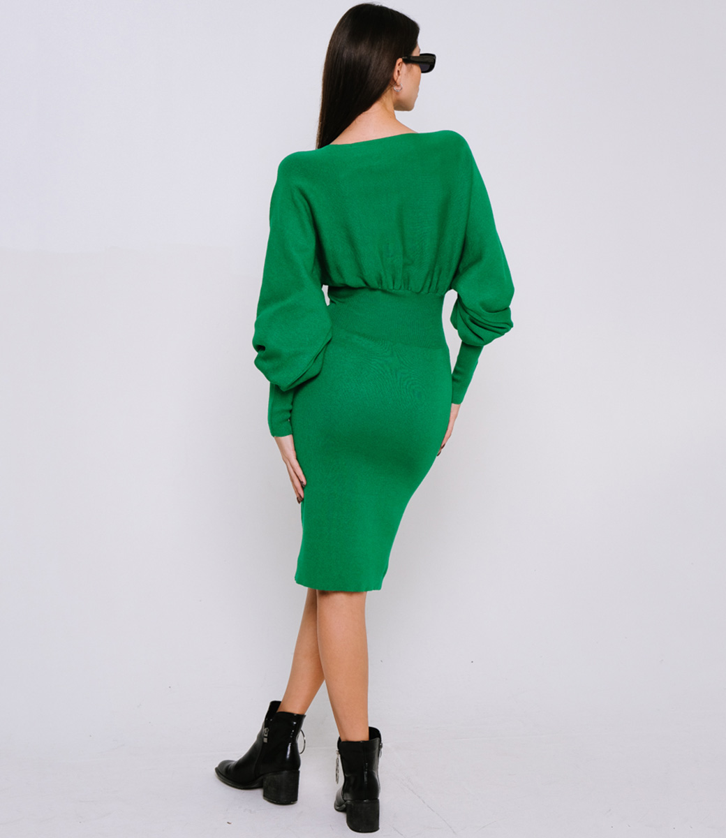 Платье #КТ2198 (1), зелёный - фото 3