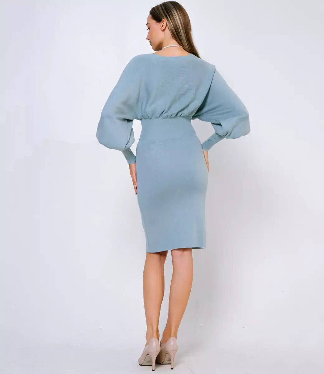 Платье #КТ21981, голубой - фото 3