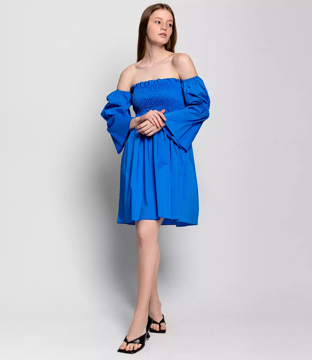 Платье #ОБШ1769, синий - фото 1