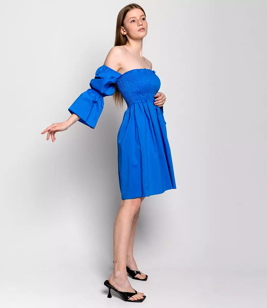 Платье #ОБШ1769, синий - фото 2