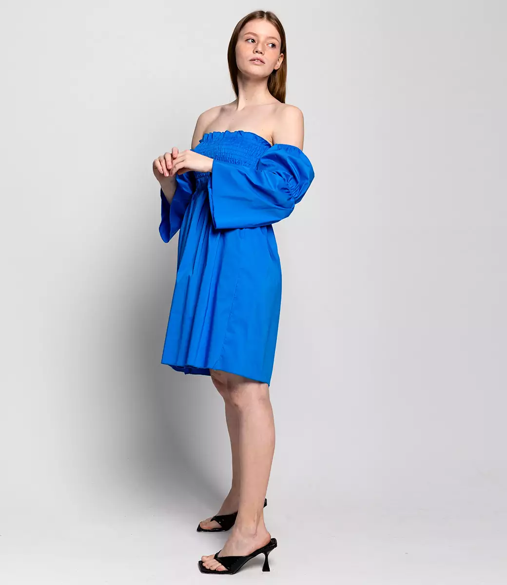 Платье #ОБШ1769, синий - фото 3