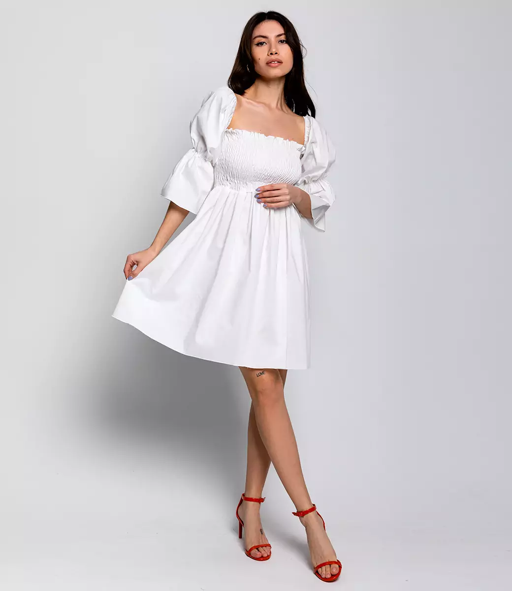 Платье #ОБШ1769, белый - фото 1