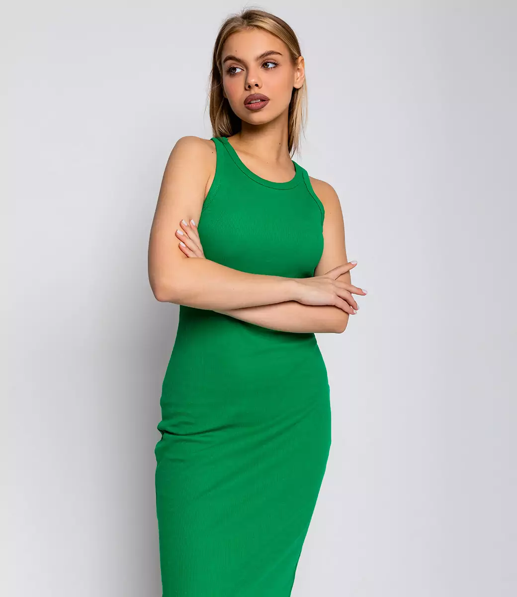 Платье #КТ2263 (1), зелёный - фото 5