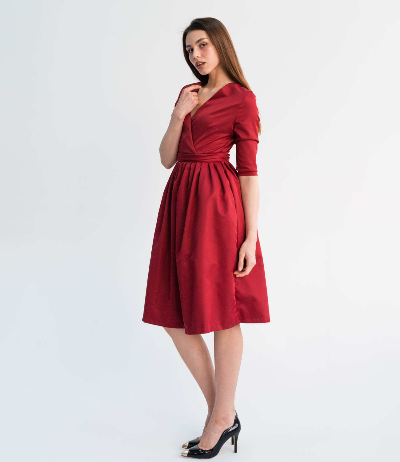Платье #333, красный - фото 2