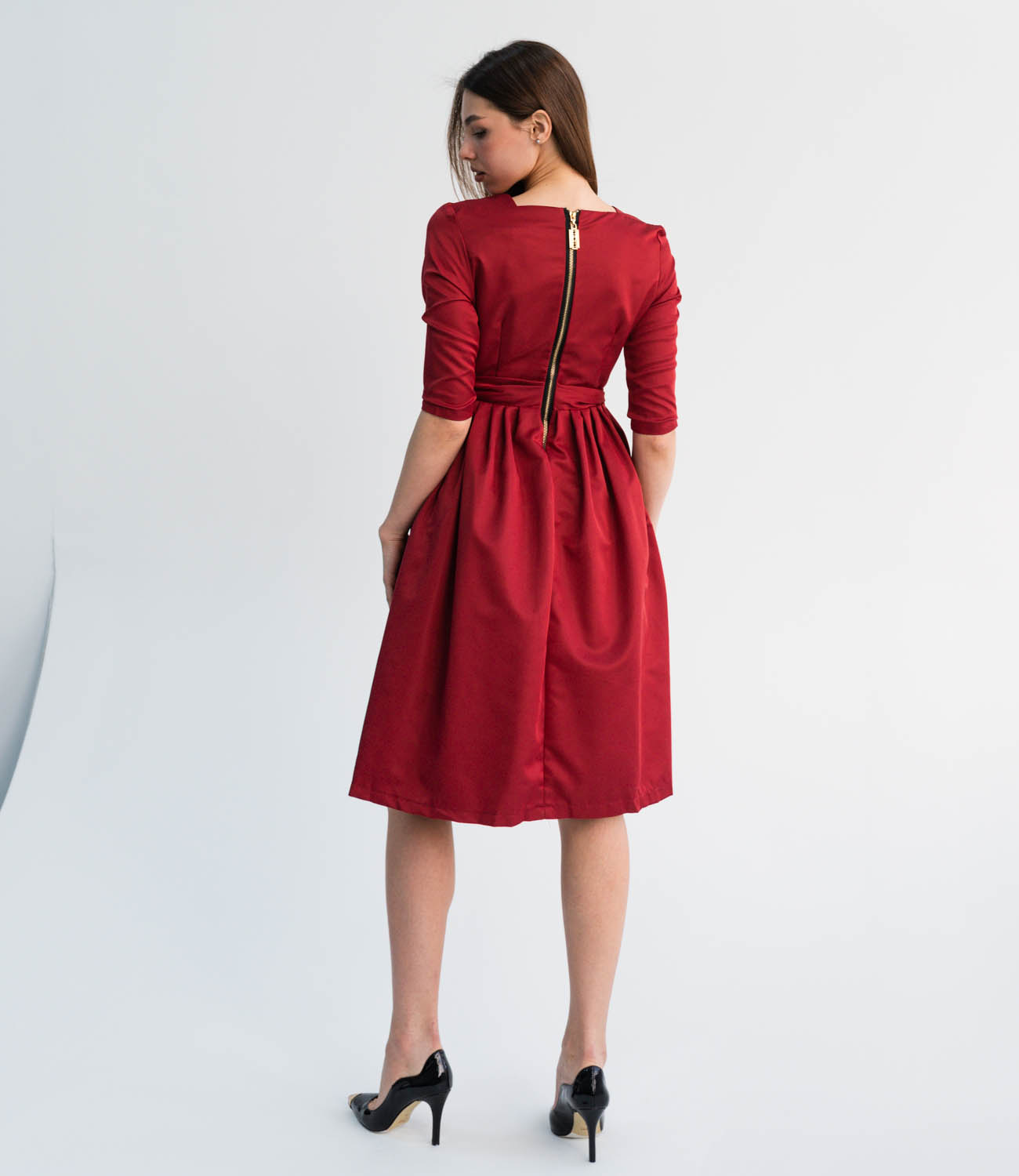 Платье #333, красный - фото 3