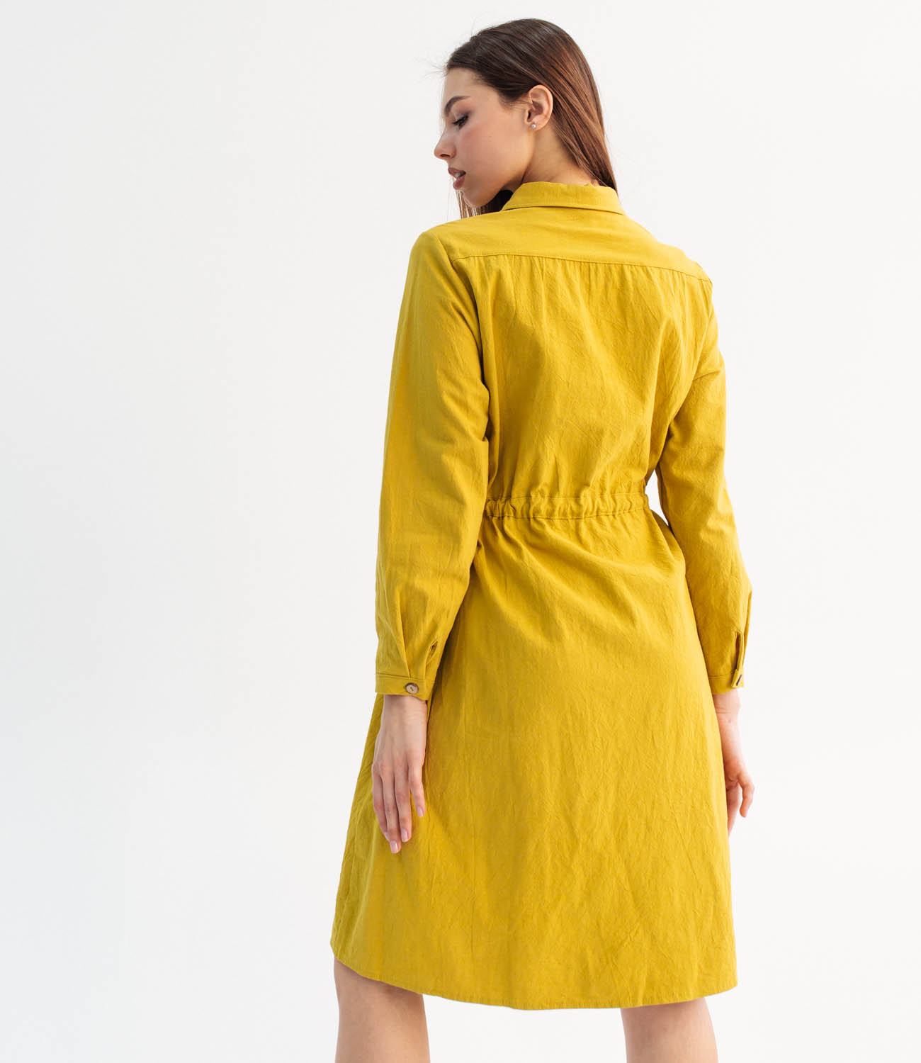 Платье #8808 (2), желтый - фото 3