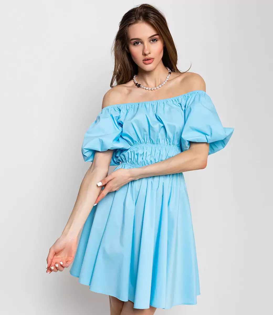 Платье #БШ1830, голубой - фото 1