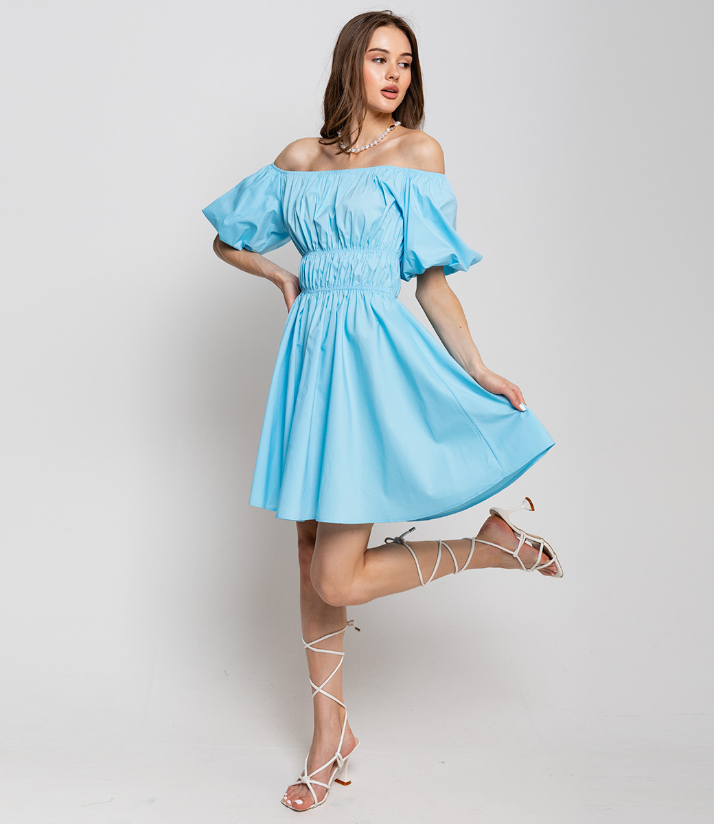 Платье #БШ1830, голубой - фото 4