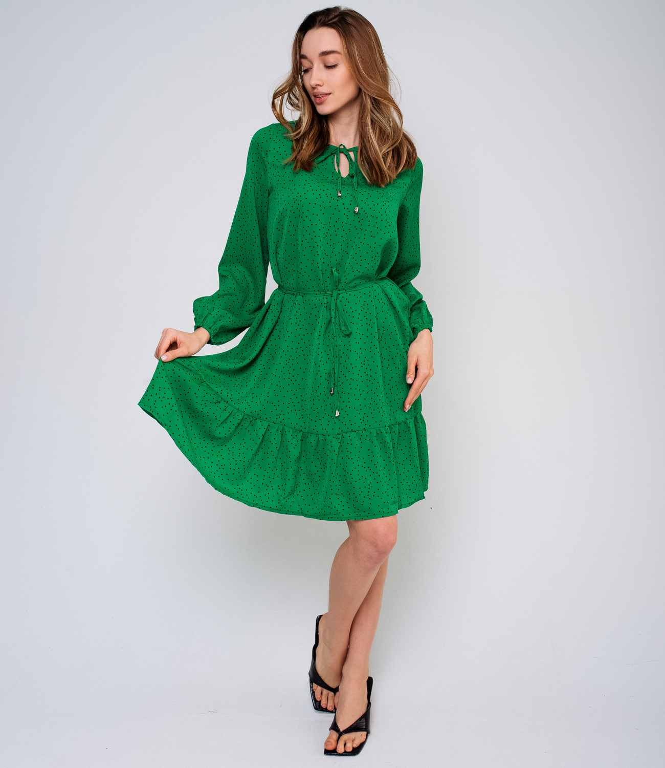 Платье #БШ1776, зеленый - фото 2