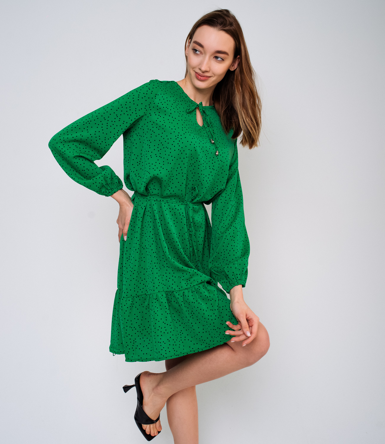 Платье #БШ1776, зеленый - фото 3