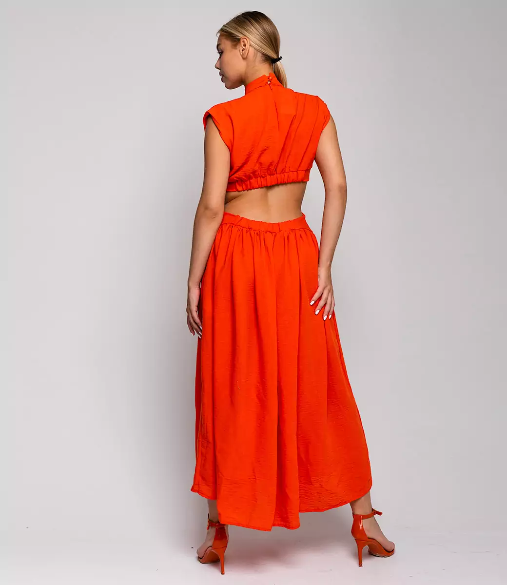 Платье #ОТЦ04002, оранжевый - фото 4