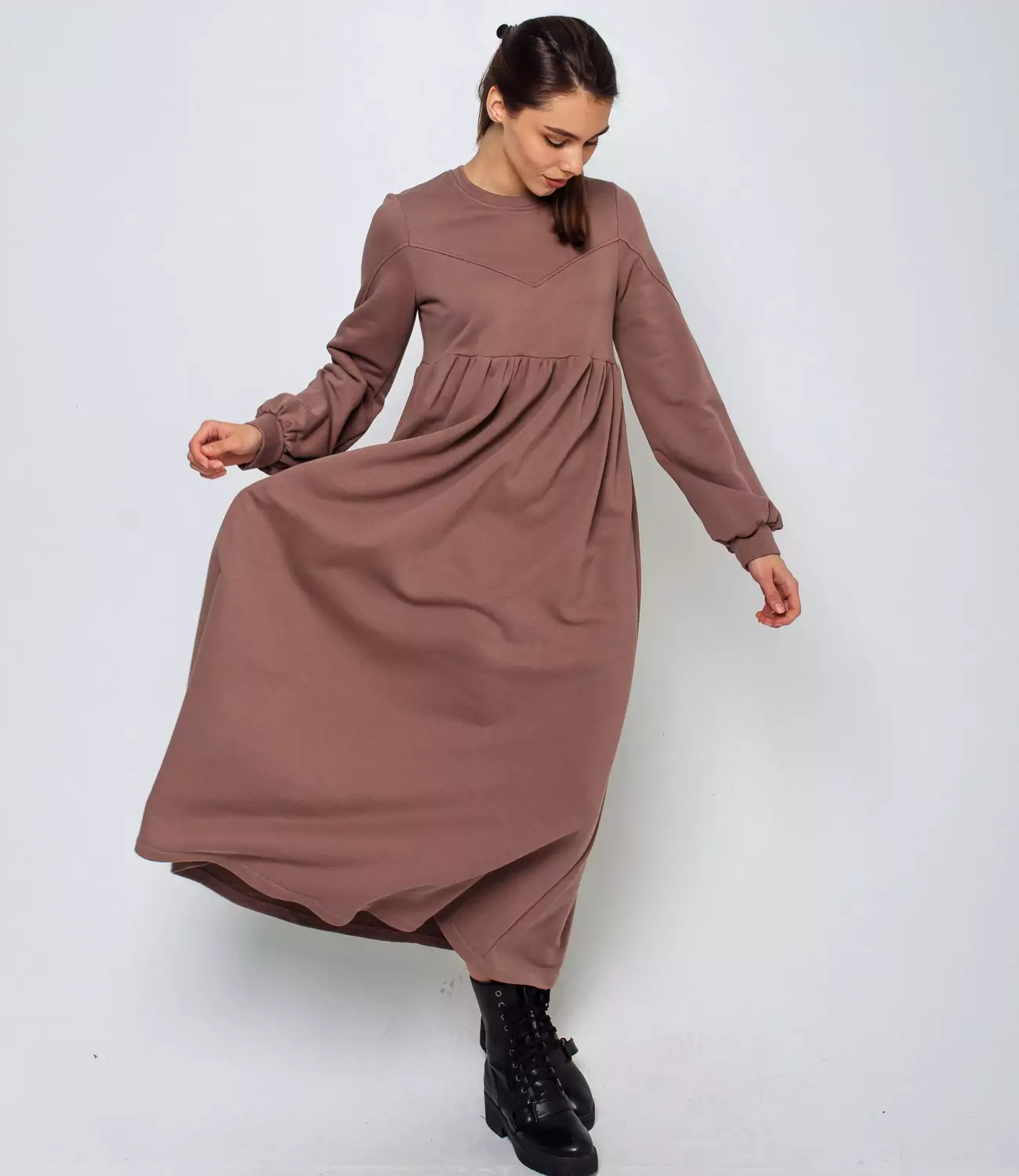 Платье #БШ1655, коричневый - фото 4