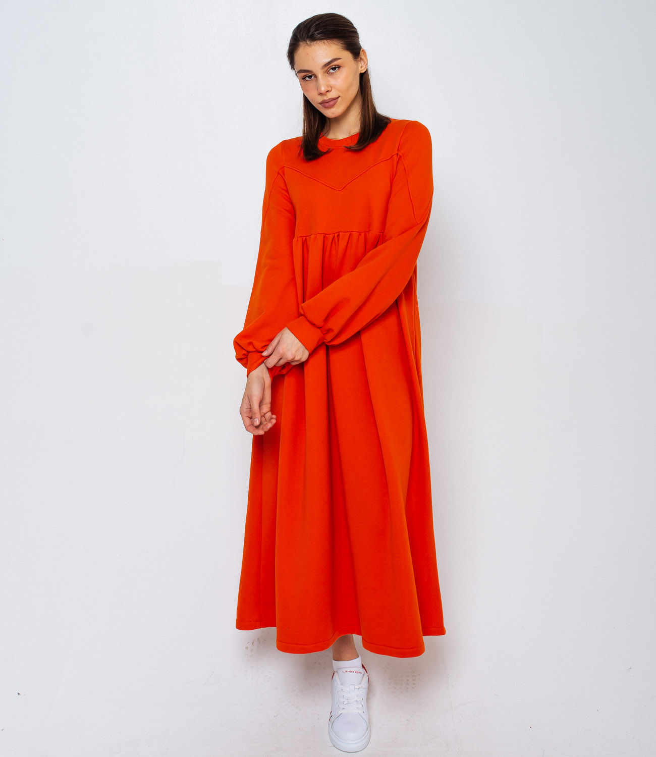 Платье #БШ1655, оранжевый - фото 2
