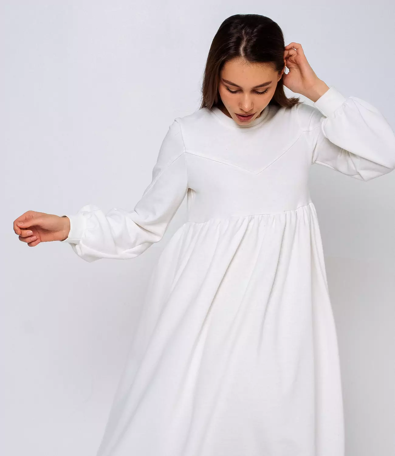 Платье #БШ1655, белый - фото 4