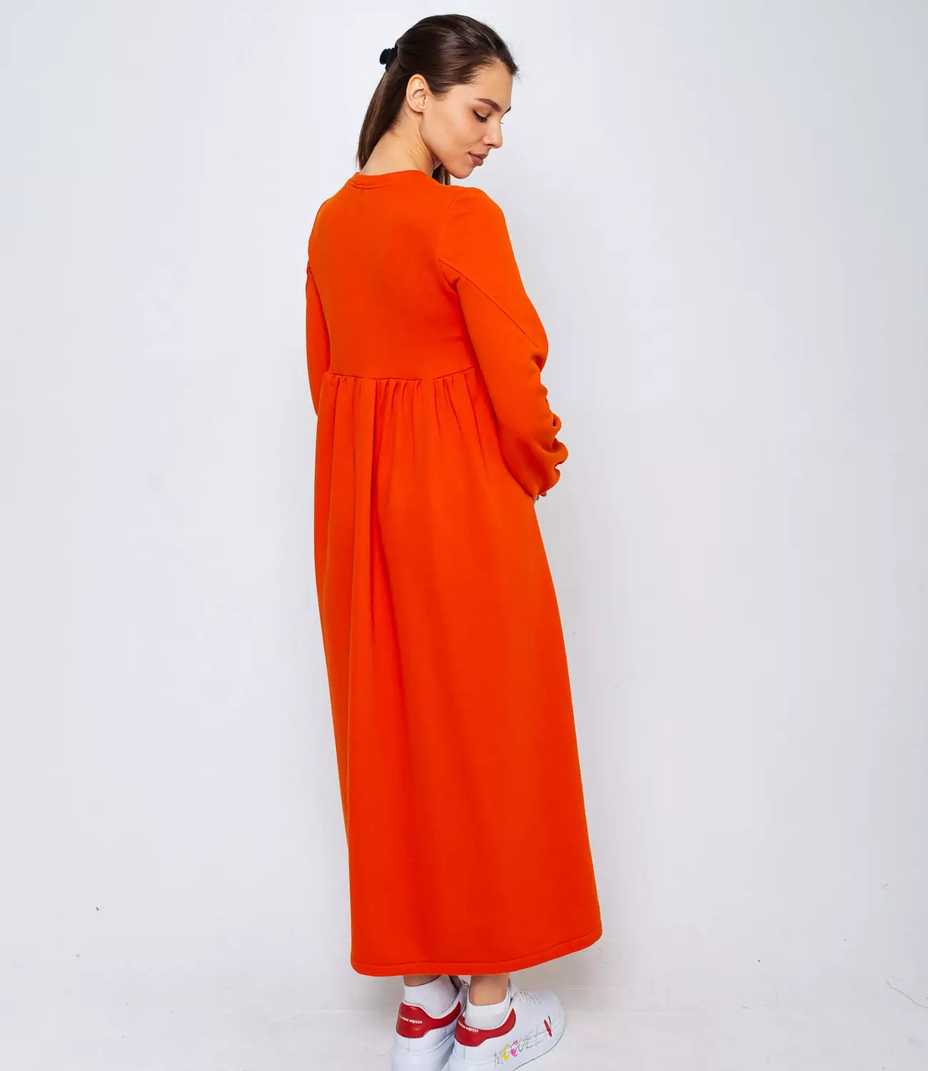 Платье #БШ1655, оранжевый - фото 3