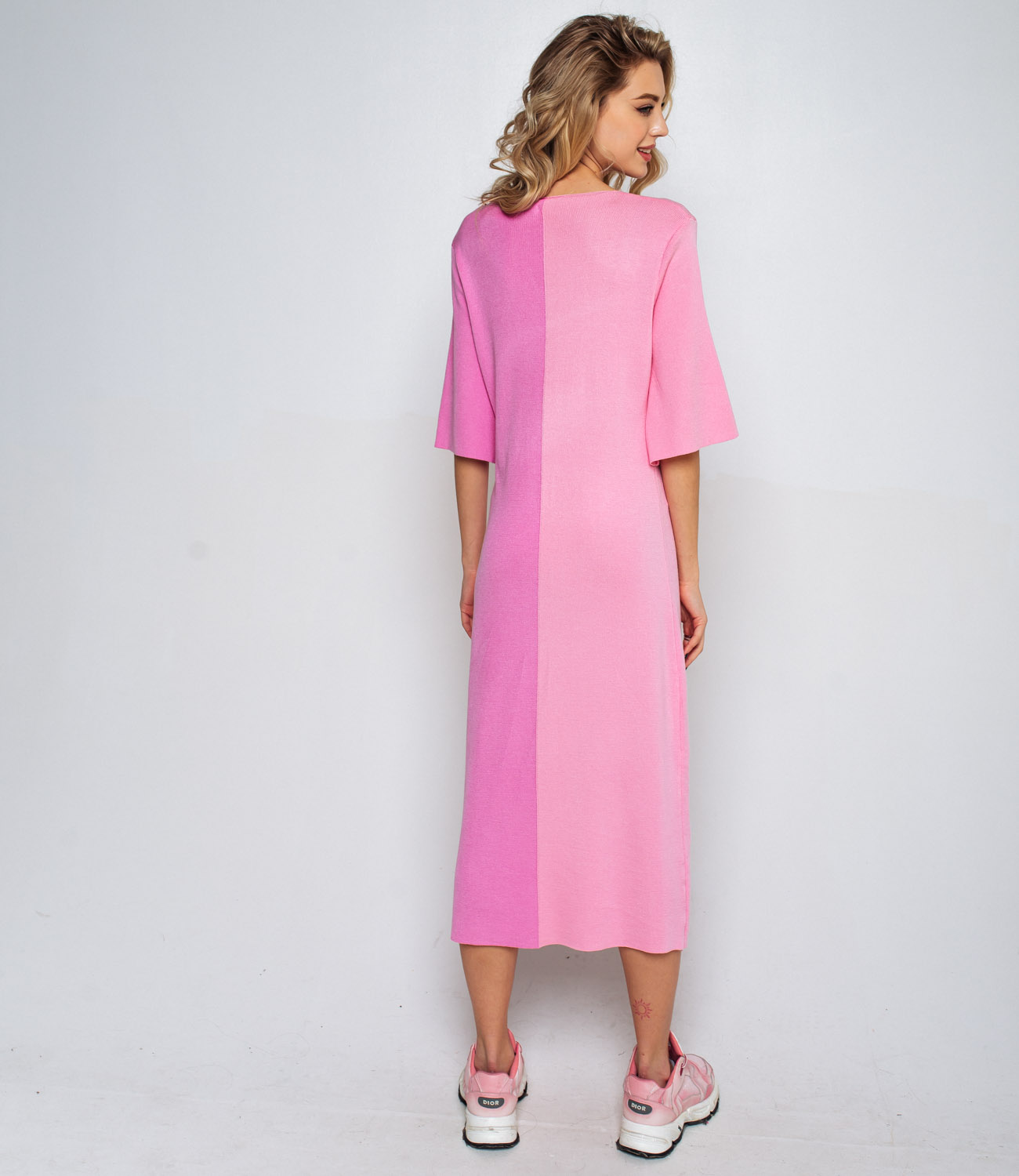 Платье #КТ82115, розовый, пудровый - фото 3
