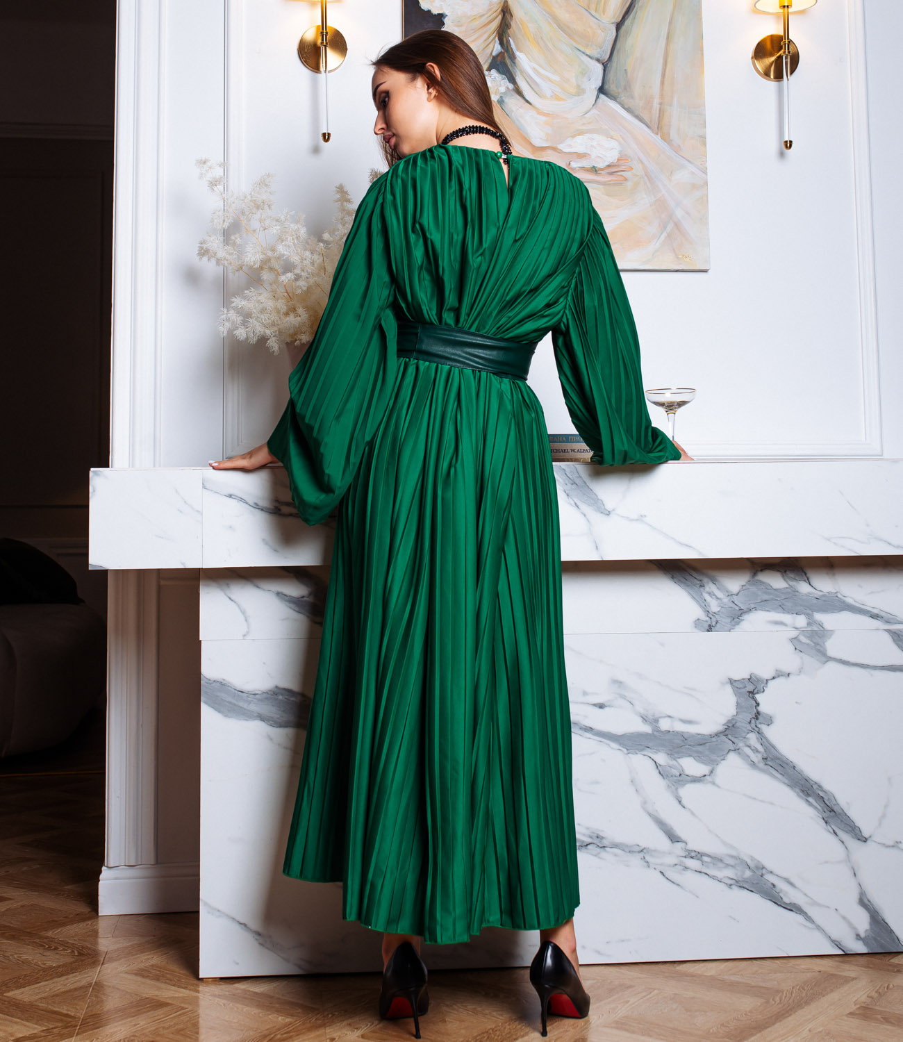 Платье #БШ1617, зеленый - фото 3