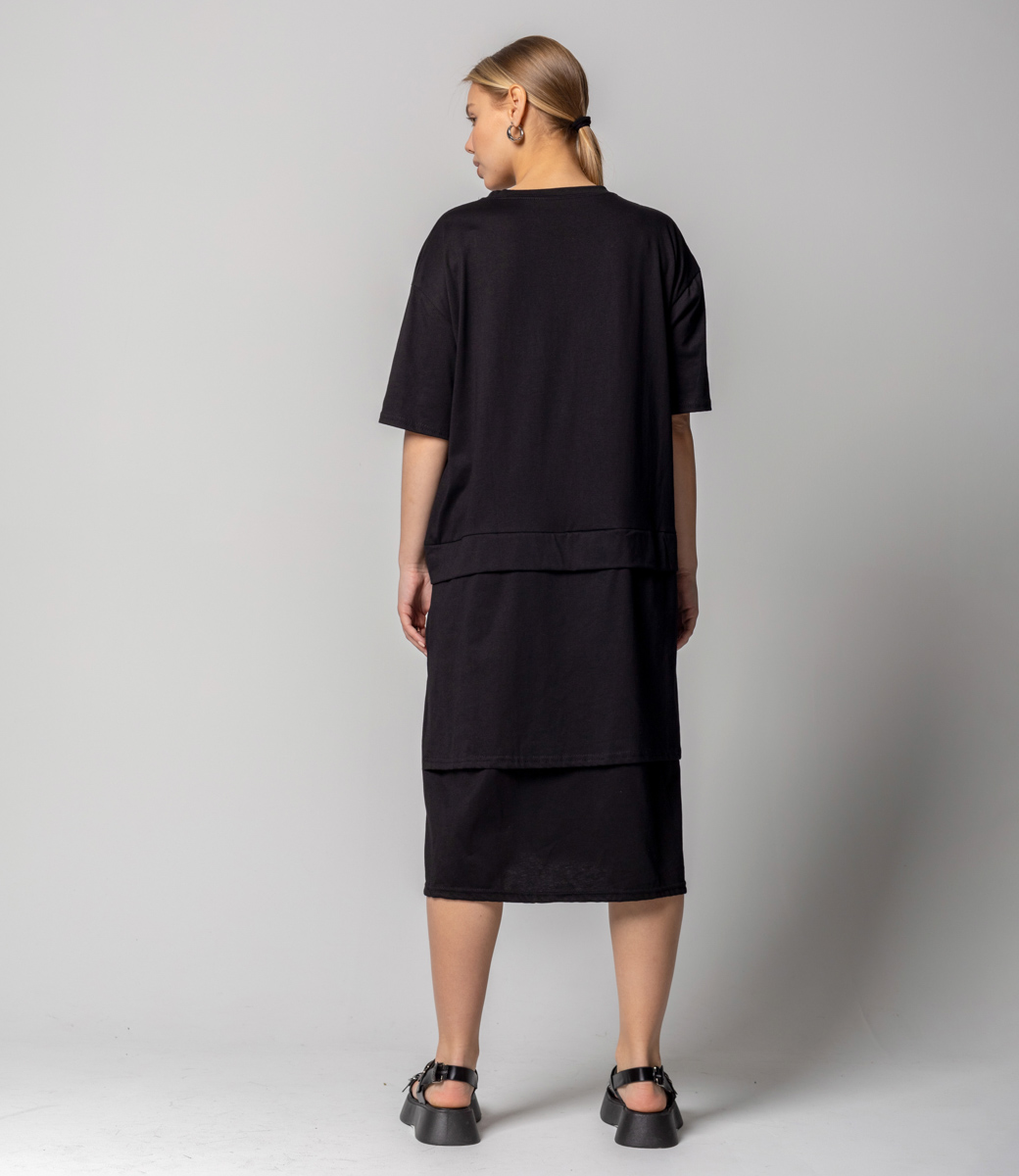 Платье #КТ8132, черный - фото 3