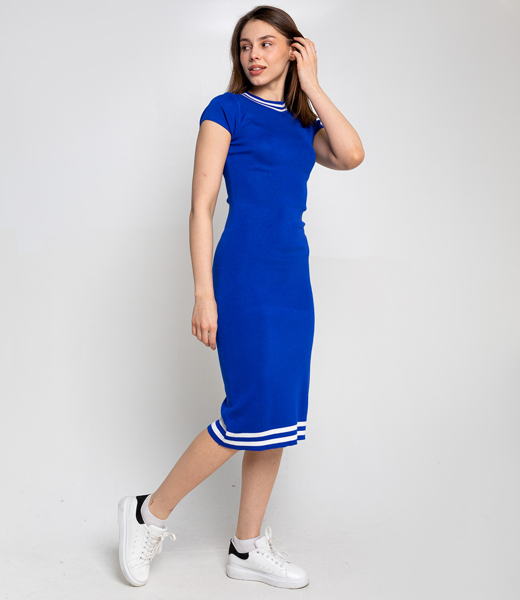 Платье #КТ8284, синий - фото 4