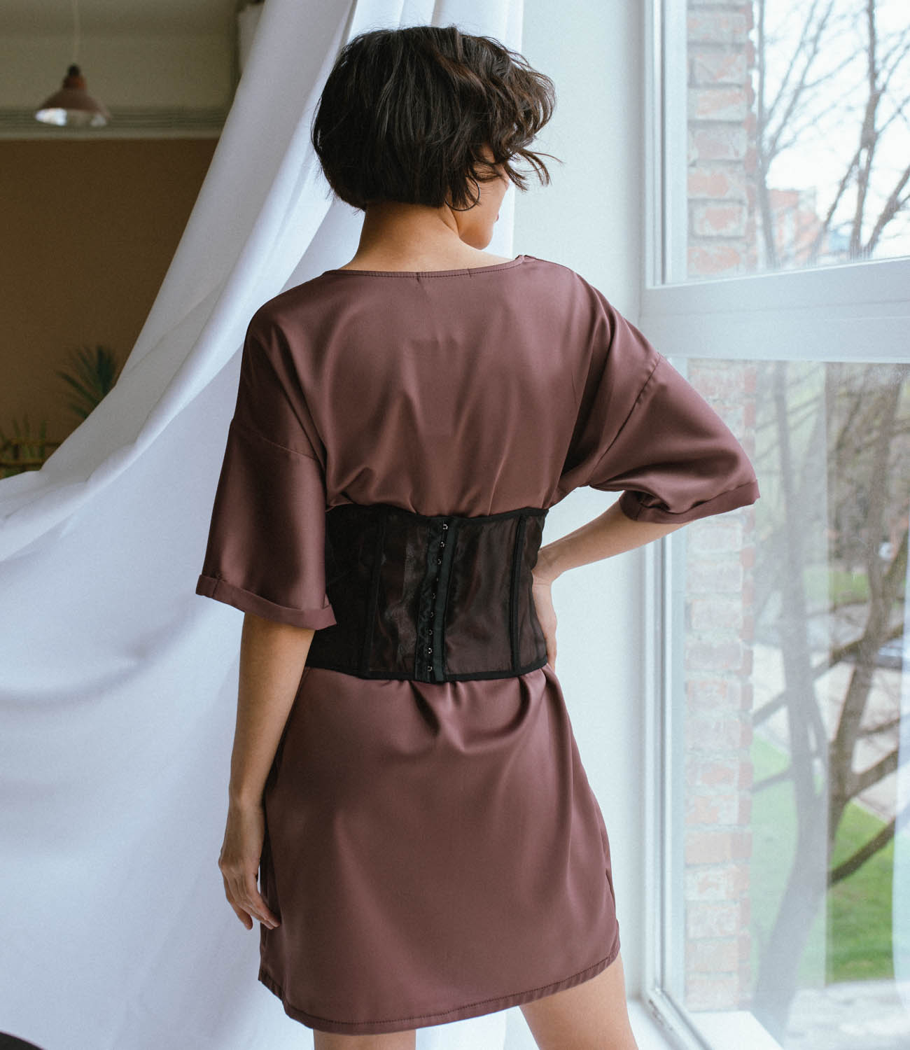Платье #БШ1052, коричневый - фото 3