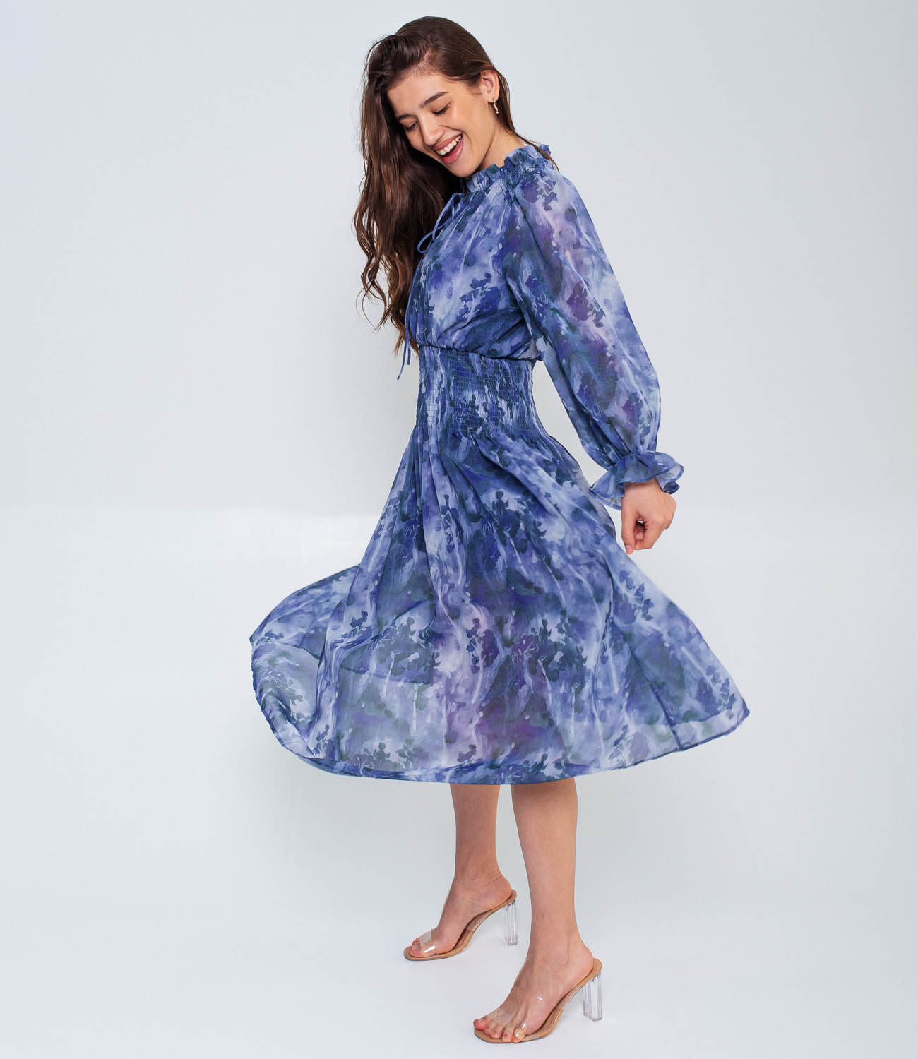 Платье #КТ8251, фиолетовый - фото 3