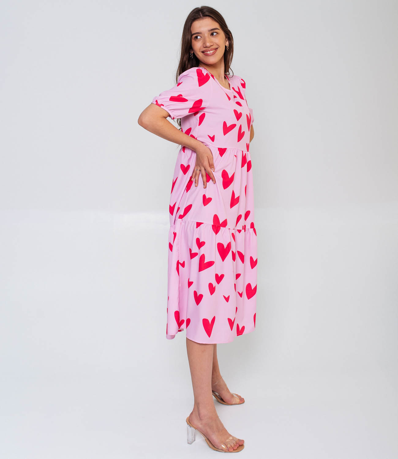 Платье #КТ135, розовый - фото 4