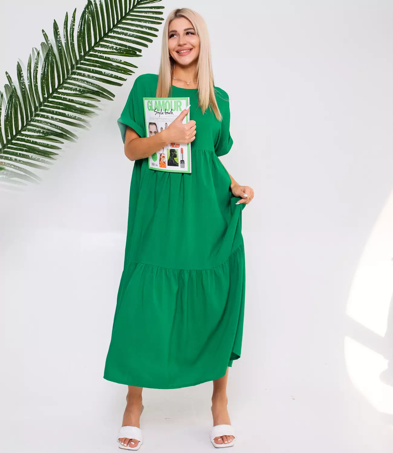 Платье #БШ1494, зеленый