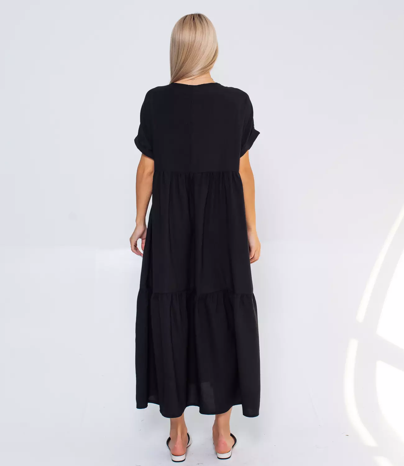 Платье #ОБШ1494, чёрный - фото 3