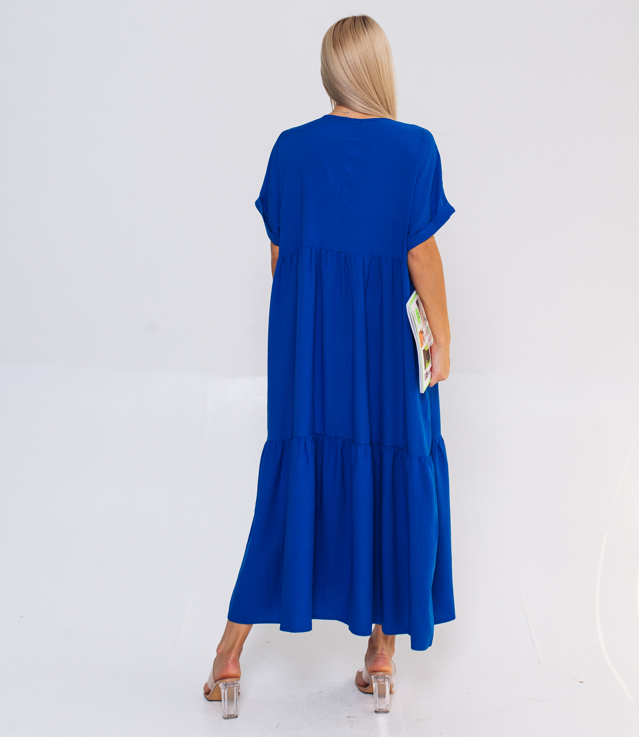 Платье #ОБШ1494, синий - фото 3