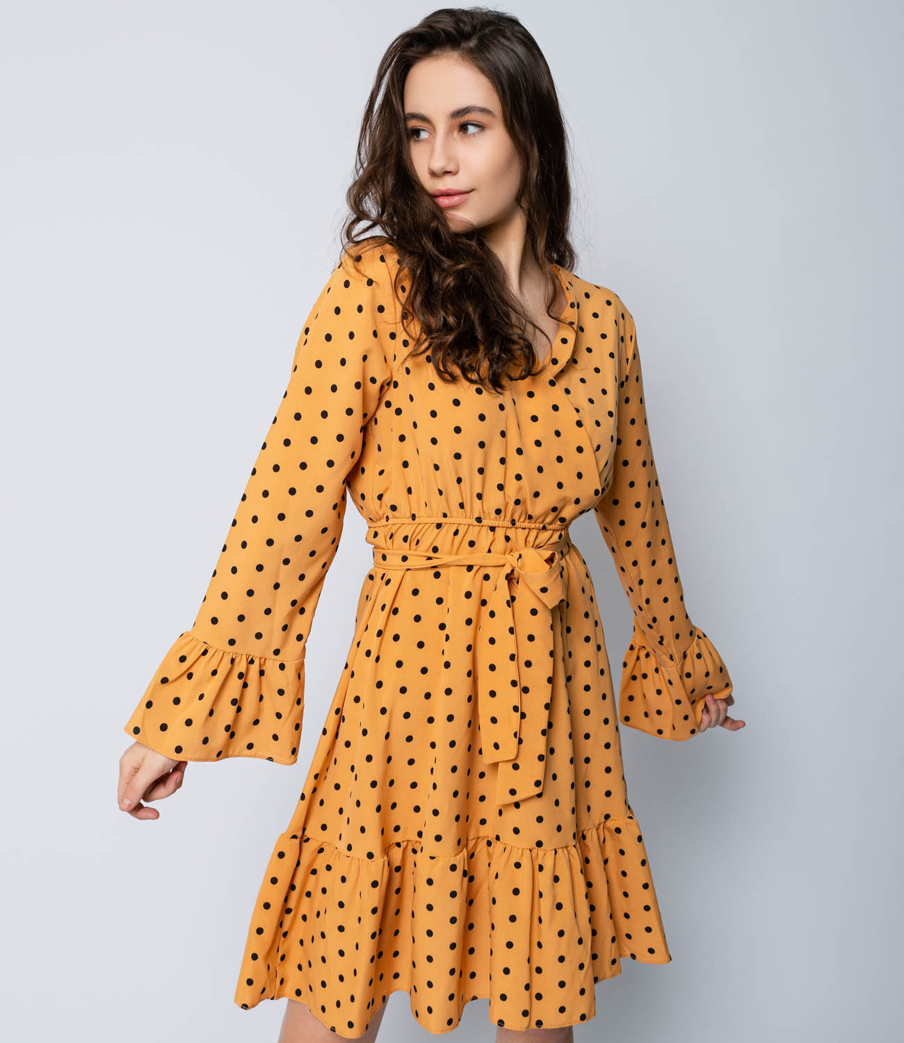 Платье #748, жёлтый - фото 2