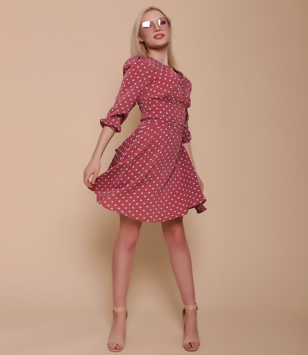 Платье #018, розовый