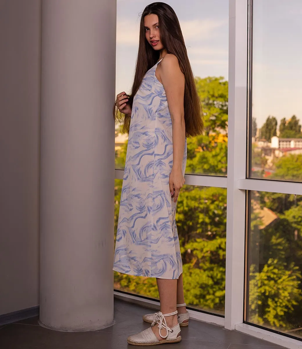 Платье #КТ103, голубой - фото 2