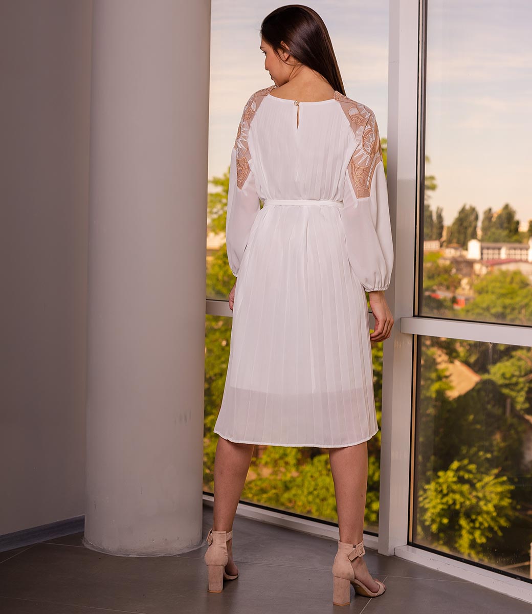 Платье #КТ8230, белый - фото 3