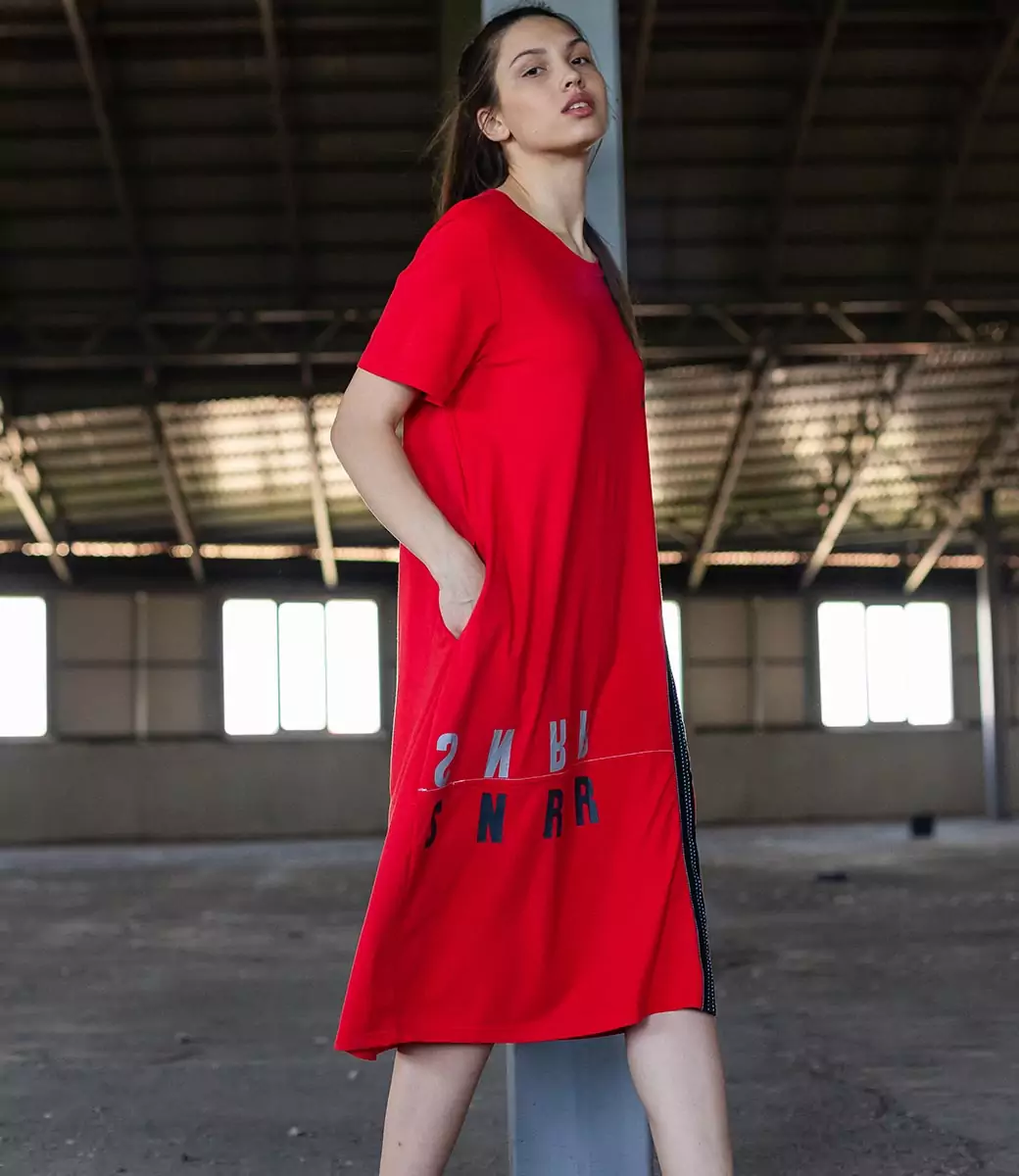 Платье #КТ6063, красный - фото 4