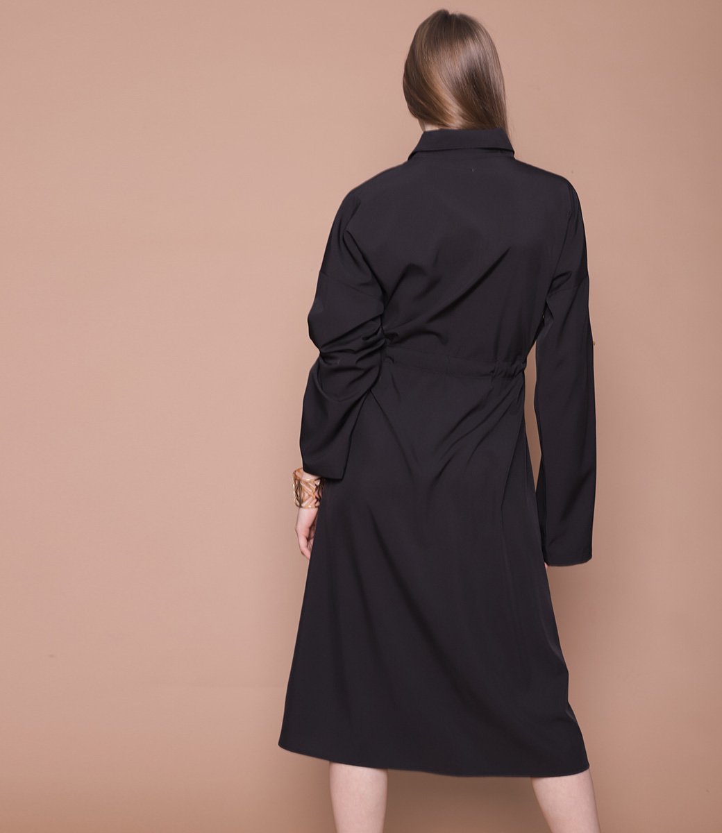 Платье #9963, чёрный - фото 4
