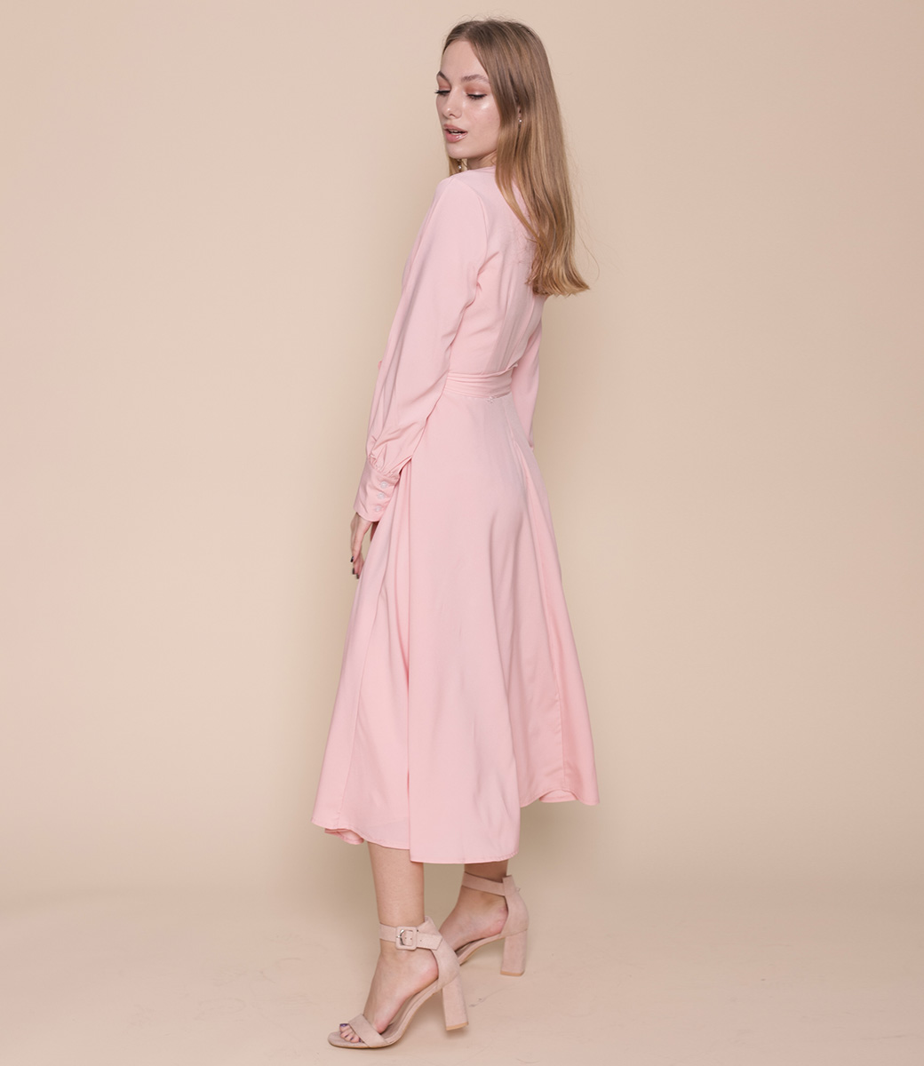 Платье #642, розовый - фото 2
