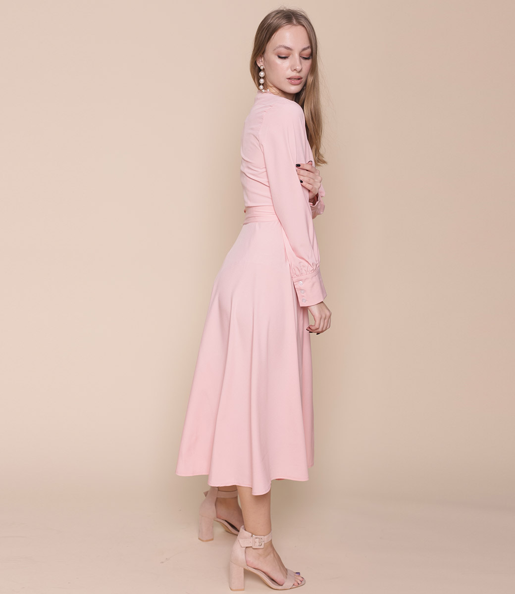 Платье #642, розовый - фото 3