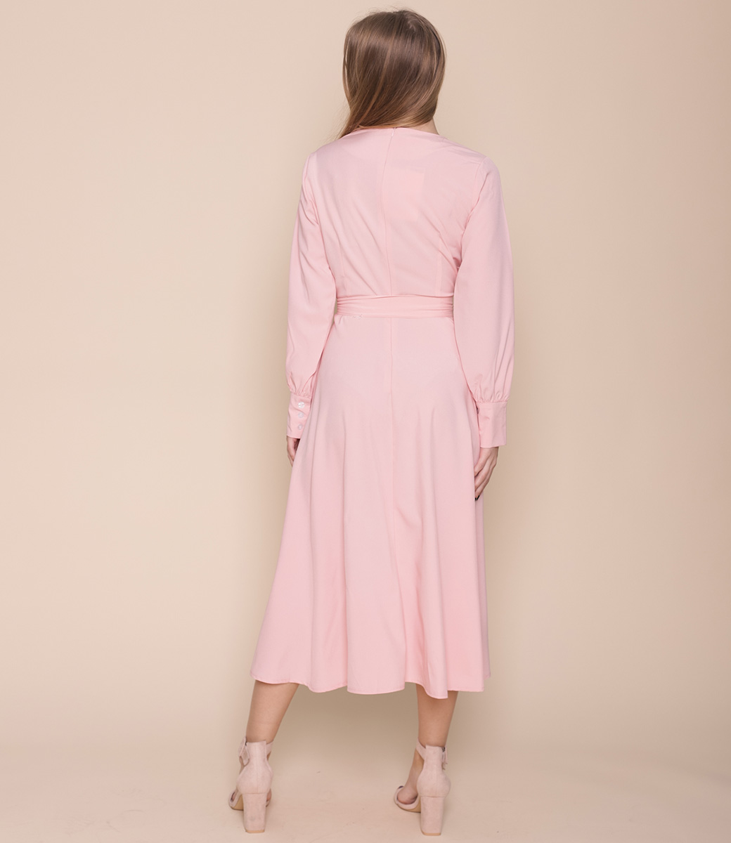 Платье #642, розовый - фото 4